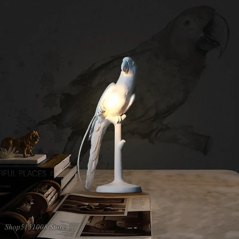 Afralia™ Parrot Table Lamp for Nordic Home Decor Lighting