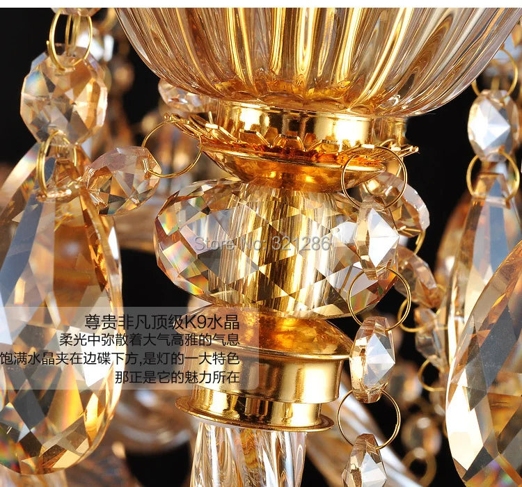 Afralia™ Crystal Chandelier: Luxury Modern Home Lighting Decoration Living Room Indoor Light