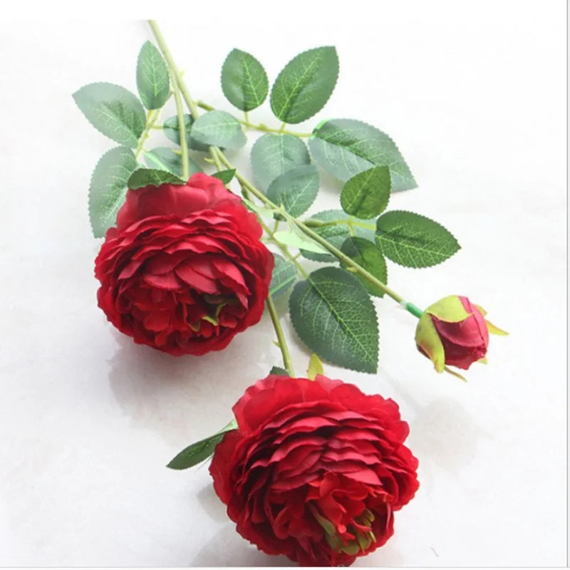 Afralia™ Peony Bouquet Artificial Flowers for Home Decor, Wedding, Christmas, Bridal Bouquets