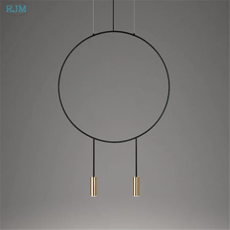 Afralia™ Modern Metal Pendant Light for Restaurant Bar Bedroom Study Nordic Design