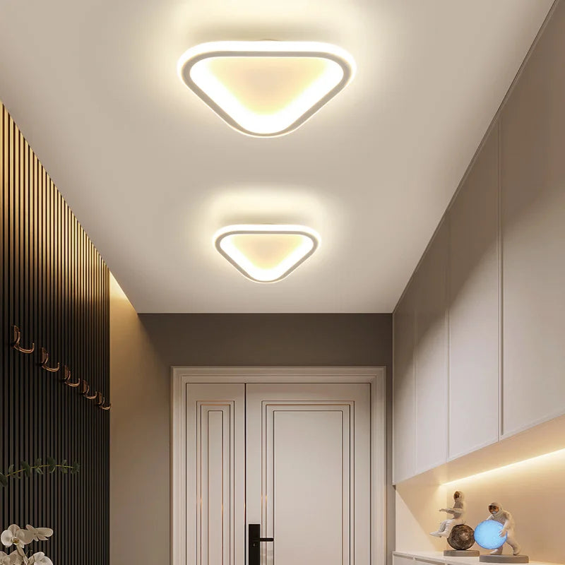 Afralia™ Modern Round LED Aisle Lamp for Indoor Corridor Ceiling Lights Kitchen Foyer White