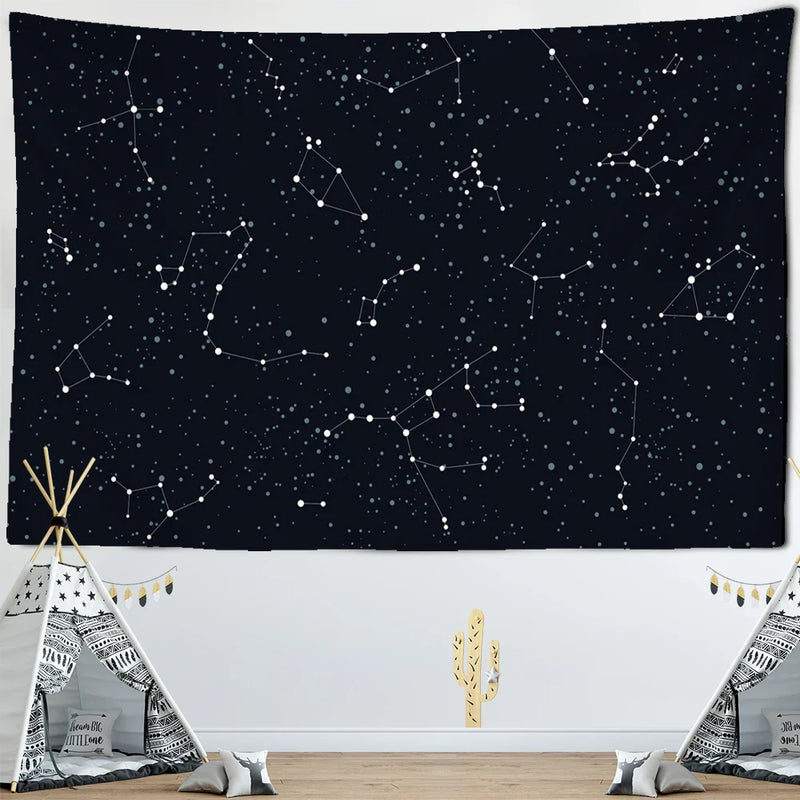 Afralia™ Starry Sky Tapestry | Galaxy Wall Art & Home Decor