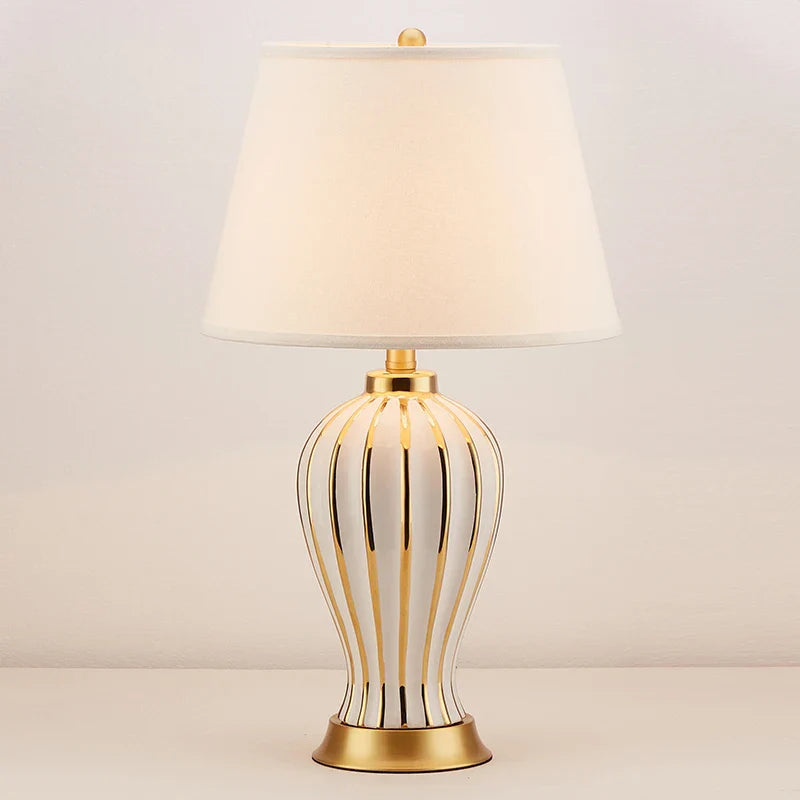 Afralia™ Ceramic Table Lamp: Post Modern American Style for Bedroom & Living Room