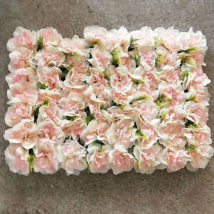 Afralia™ Silk Rose Flower Wall Wedding Christmas Decoration Silk Hydrangea Backdrop