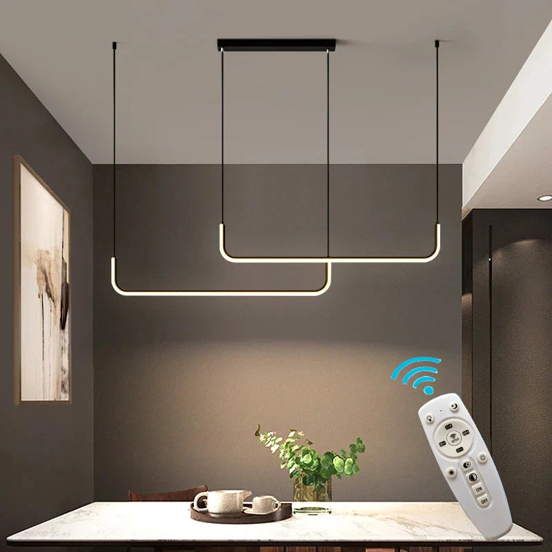 Afralia™ LED Ceiling Chandelier Dimmable Pendant Lamps for Modern Home Decor Lighting
