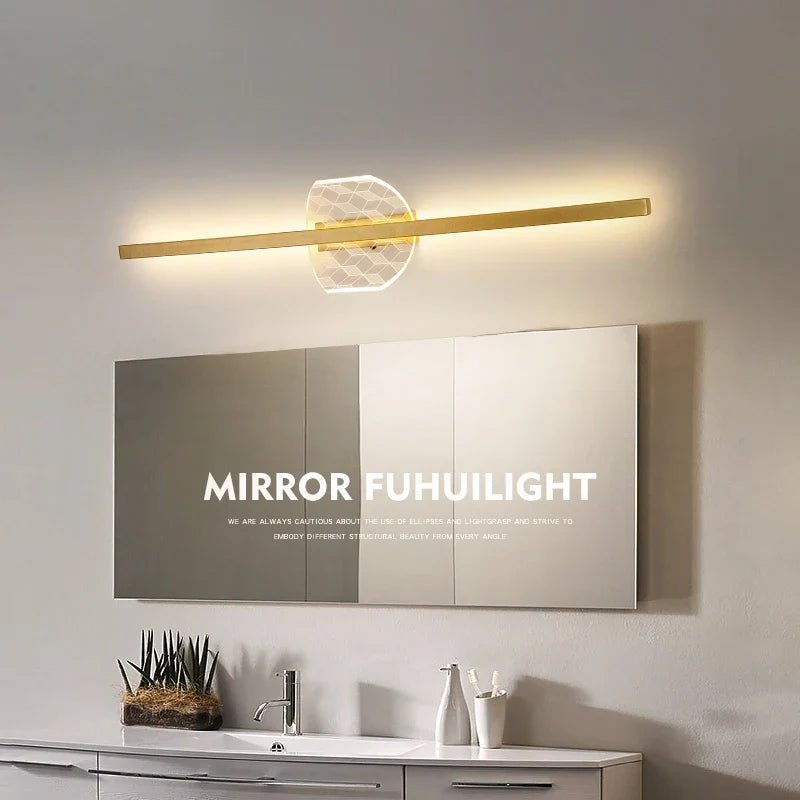 Afralia™ LED Mirror Wall Lamp for Modern Minimalist Decor