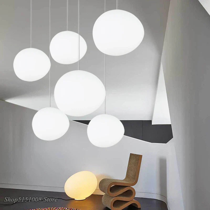 Afralia™ Glass Pendant Light Italy Foscarini Gregg Hanging Lamp LED Dining Kitchen Loft