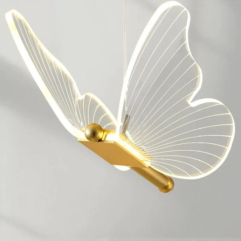 Afralia™ Acrylic Butterfly LED Pendant Light - Modern Luxury Designer Fixture