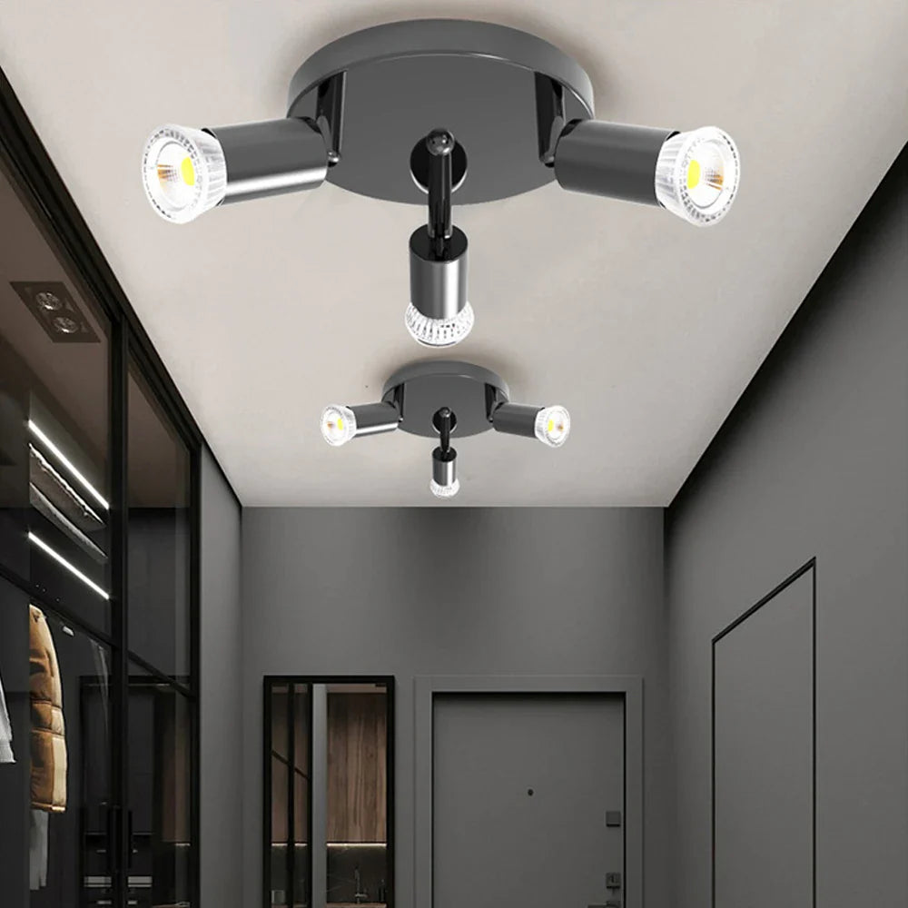Afralia™ Rotatable LED Chandelier: Ceiling Mounted Spot Lights for Living Room, Kitchen