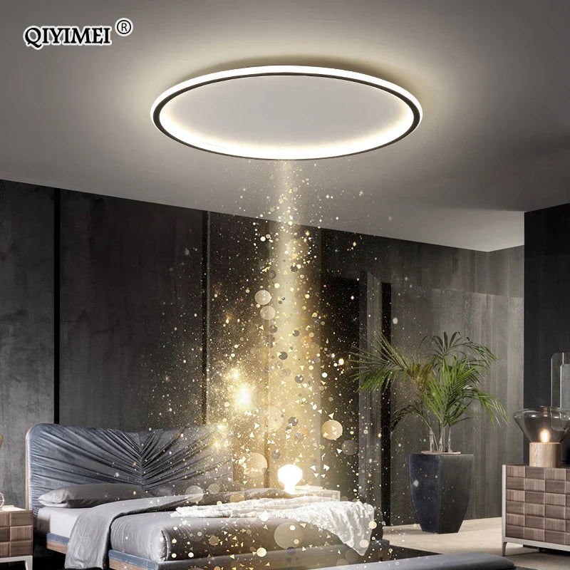 Afralia™ Modern Dimmable LED Ceiling Light for Living Room, Bedroom, and Study Room