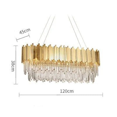 Afralia™ Art Deco Crystal LED Chandelier - 4 Tier Gold Silver Designer Lighting