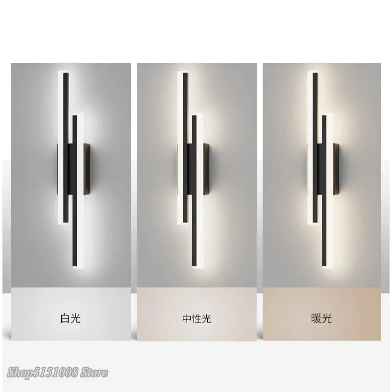 Afralia™ LED Wall Lamp: Nordic Design, Strip Lighting for Living Room, Bedroom, or Bedside