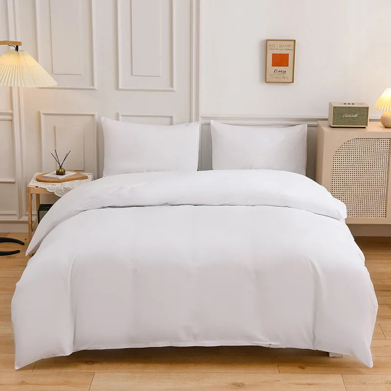 Afralia™ Luxe Solid Yellow Green Duvet Cover Set with Sheet Pillowcases