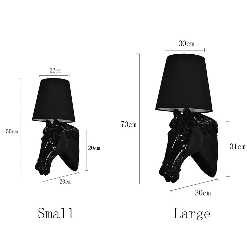 Afralia™ European Style Horse Lamp Wall Sconces for Creative Home Decor