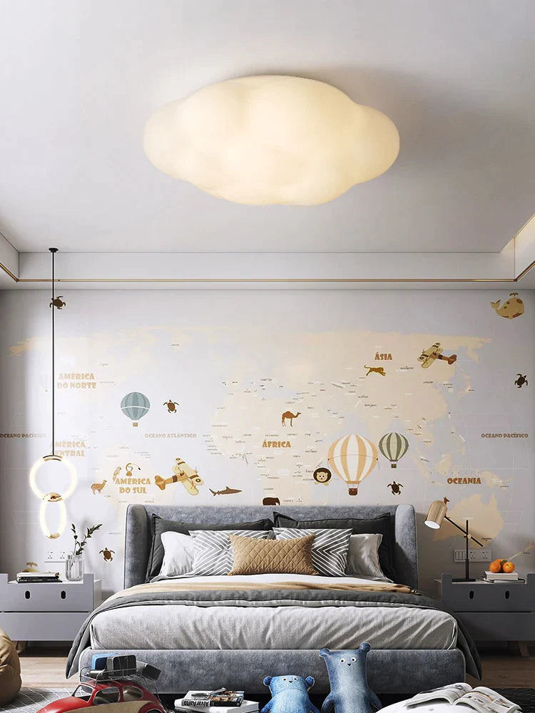 Afralia™ Modern Cloud Ceiling Lamp for Children's Warm Bedroom