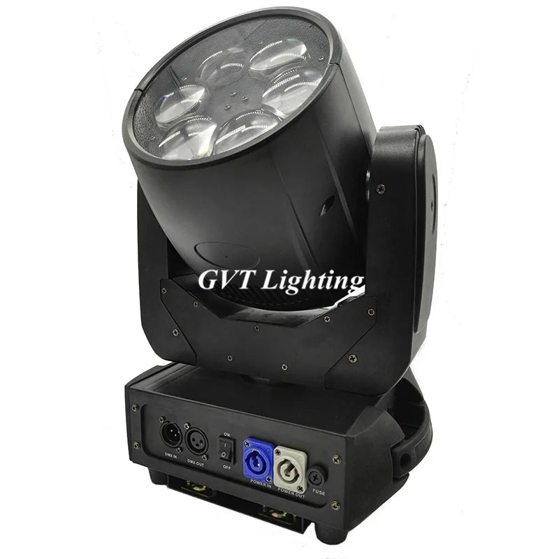 Afralia™ Mini Bee Eye 6 LED Moving Head Wash Light Zoom Beam Stage Projector