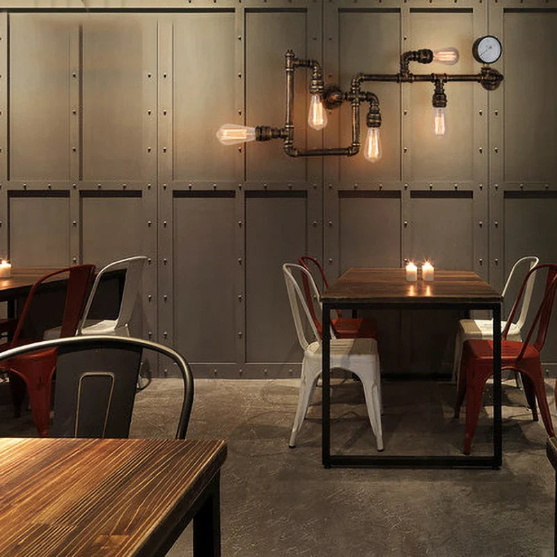 Afralia™ Retro Pipe Wall Lamp | Industrial Nordic Design for Home, Bar, Dining Room