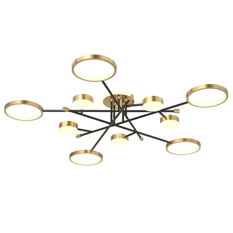 Afralia™ Modern Dimmable LED Chandelier for Living Room, Dining, Bedroom, Kitchen - Indoor Lighting Fixture