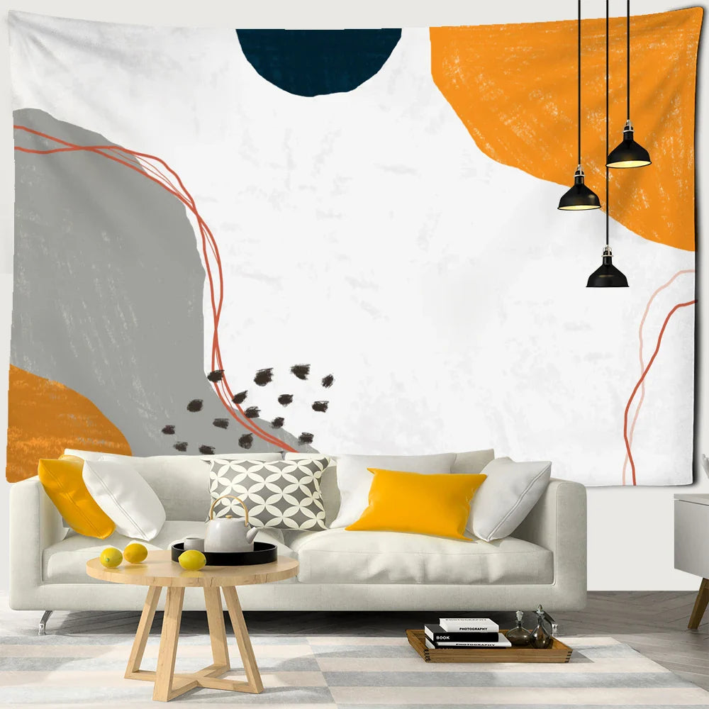 Afralia™ 3D Pattern Tapestry Wall Hanging for Bohemian Hippie Home Decor