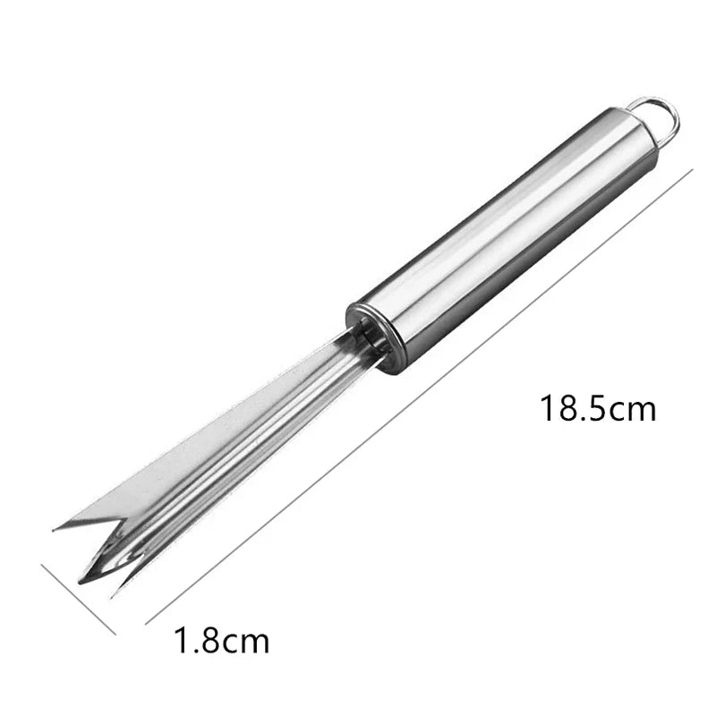 Afralia™ Pineapple Knife: Stainless Steel Peeler & Shovel V-Shaped Manual Tool