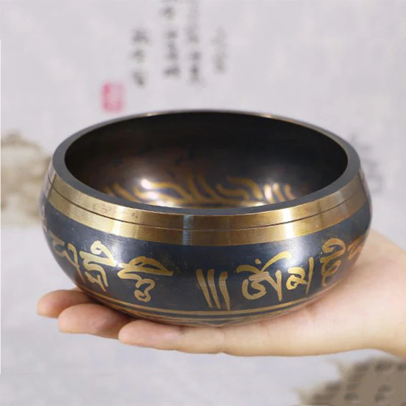 Afralia™ Buddha Sound Bowl: Handmade Metal Craft for Yoga Meditation and Home Decor