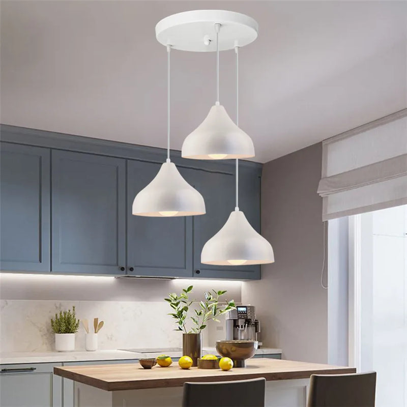 Afralia™ Iron Cage Pendant Lights | Modern Ceiling Chandelier for Living Room & Kitchen