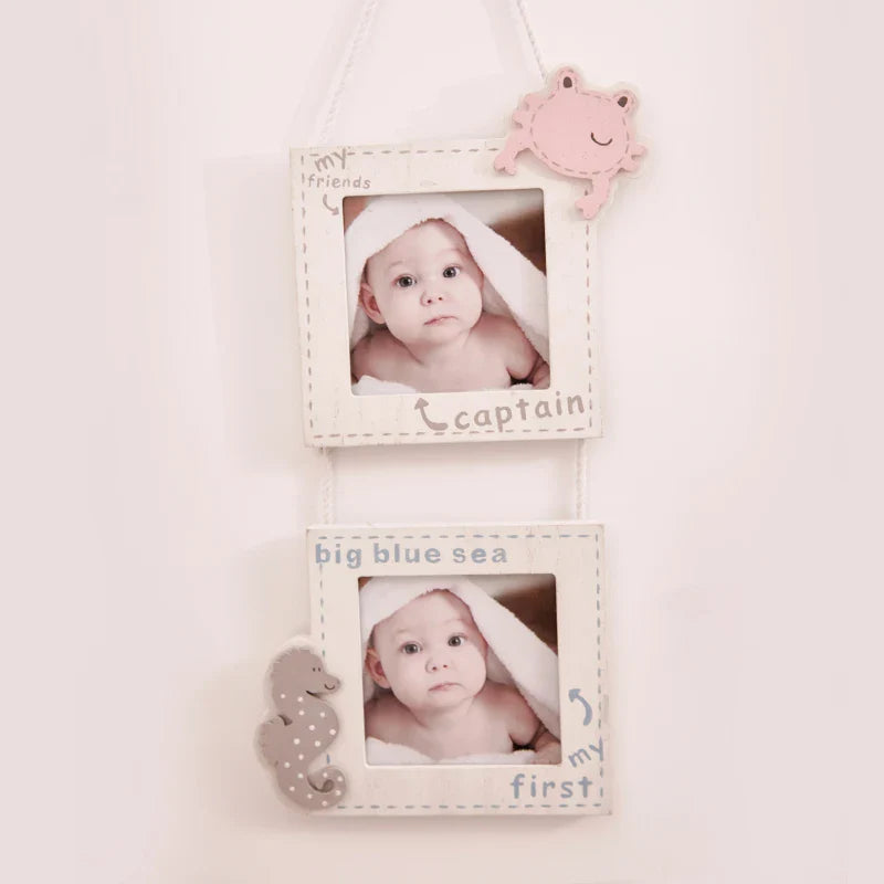 Nordic Wooden Photo Frames - Afralia™ Kids Room Decor
