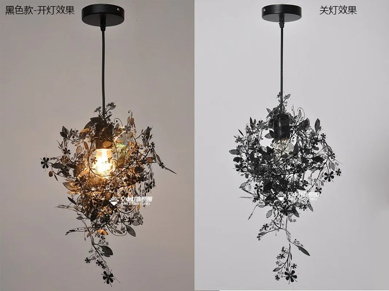 Afralia™ Stainless Steel Silhouette Pendant Lights Handmade Lustre Lamp for Home Decor