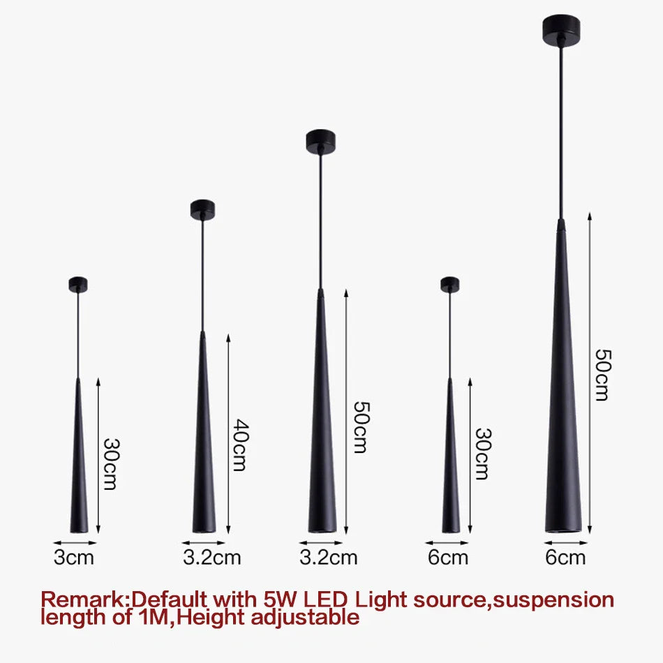 Afralia™ LED Tube Pendant Lights for Kitchen Dining Room Bar Decoration Lighting