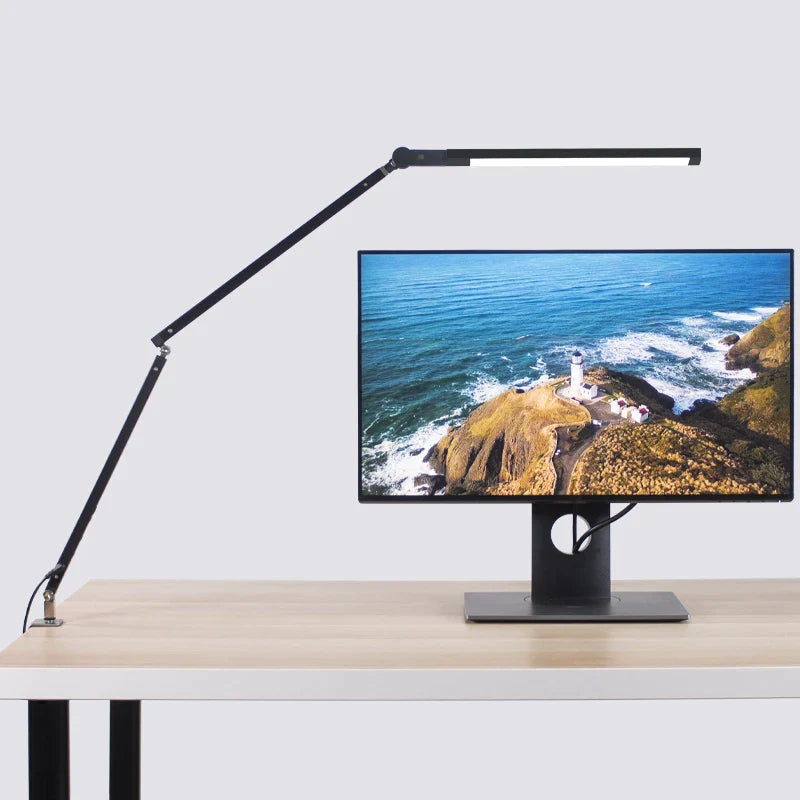 Afralia™ Clip LED Desk Lamp with Touch Dimmer for Office and Reading