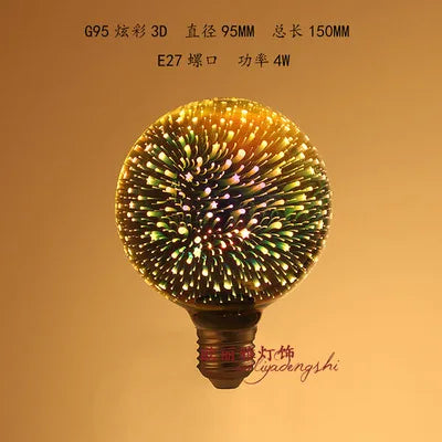Afralia™ RGB LED Vintage Retro Lamp Bulb E27 4W 220V Industrial Decor
