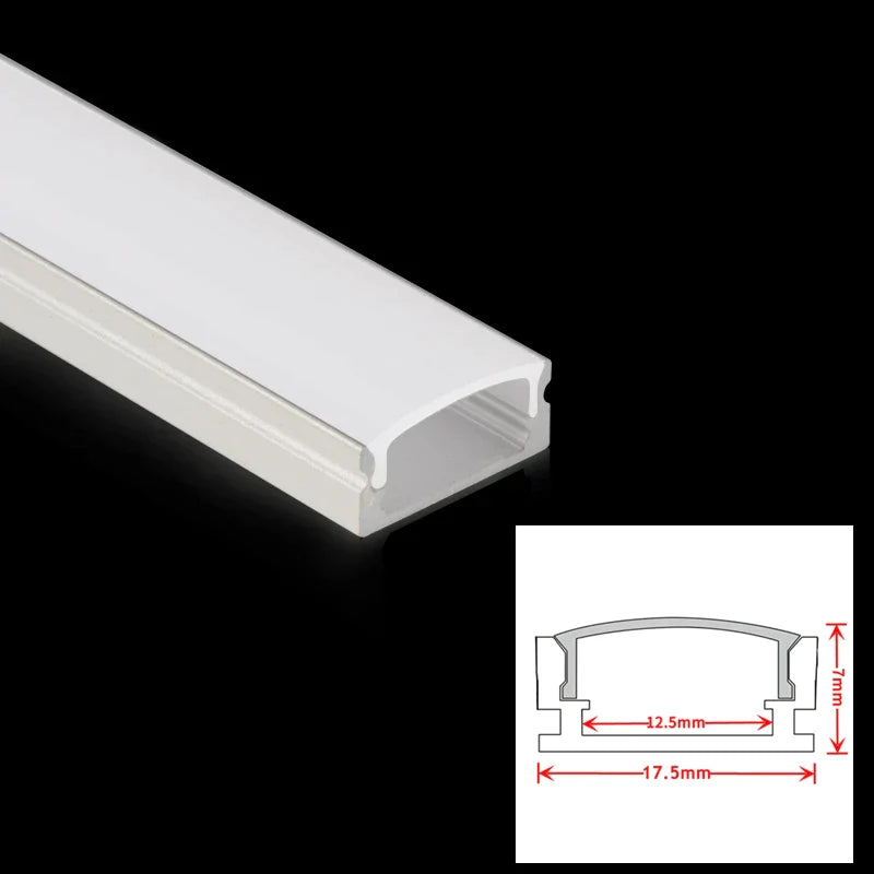 Afralia™ U-Style Aluminum LED Profiles for Cabinet Bar Strip Lights