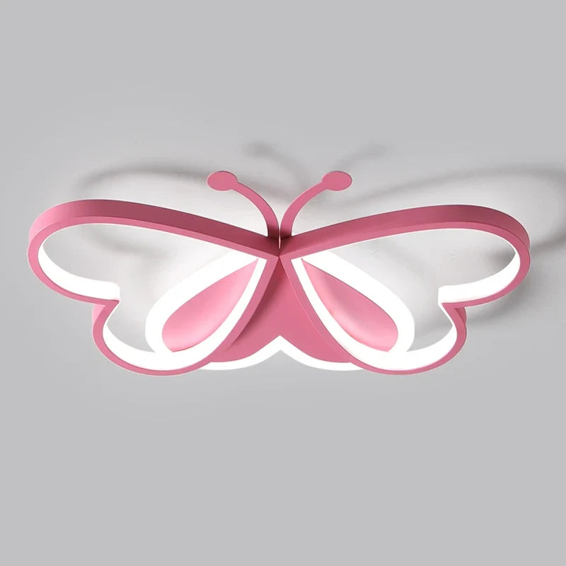 Afralia™ Butterfly LED Ceiling Light for Modern Living Room and Girls Bedroom