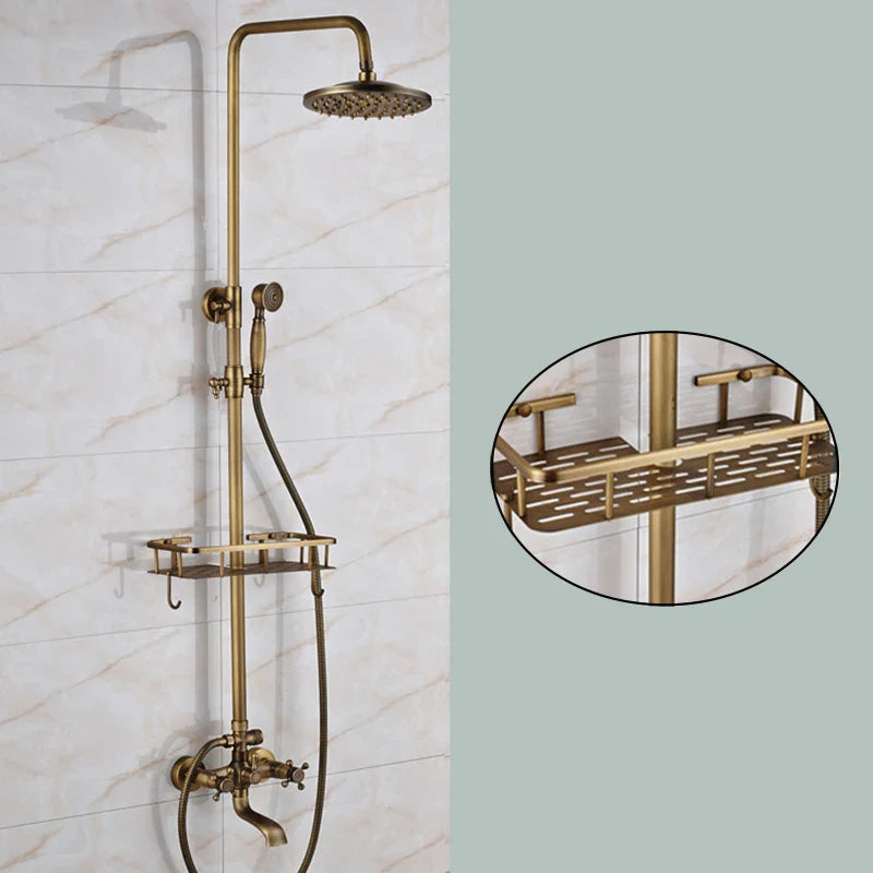 Afralia™ Shower Faucet Shelf for Bathroom Storage and Organization