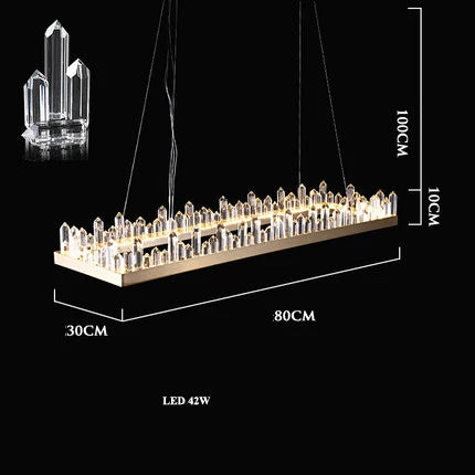 Afralia™ Dimmalbe LED Crystal High Ceiling Chandelier for Living Room