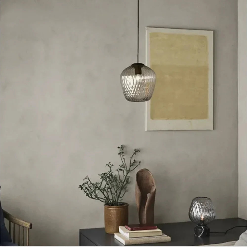 Afralia™ Modern Nordic Glass Pendant Light - LED Indoor Home Decor