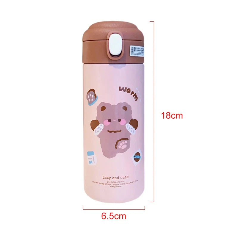 Afralia™ Stainless Steel Vacuum Flask Straw Cup 380ml