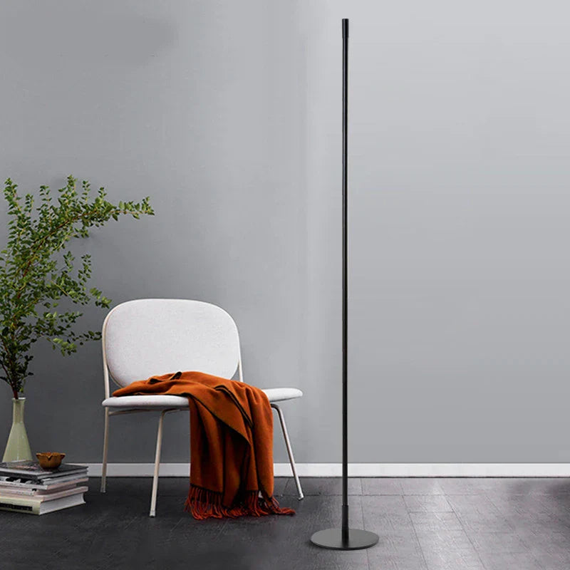 Afralia™ LED Cylindrical Floor Lamp Industrial Bedroom Standing Light