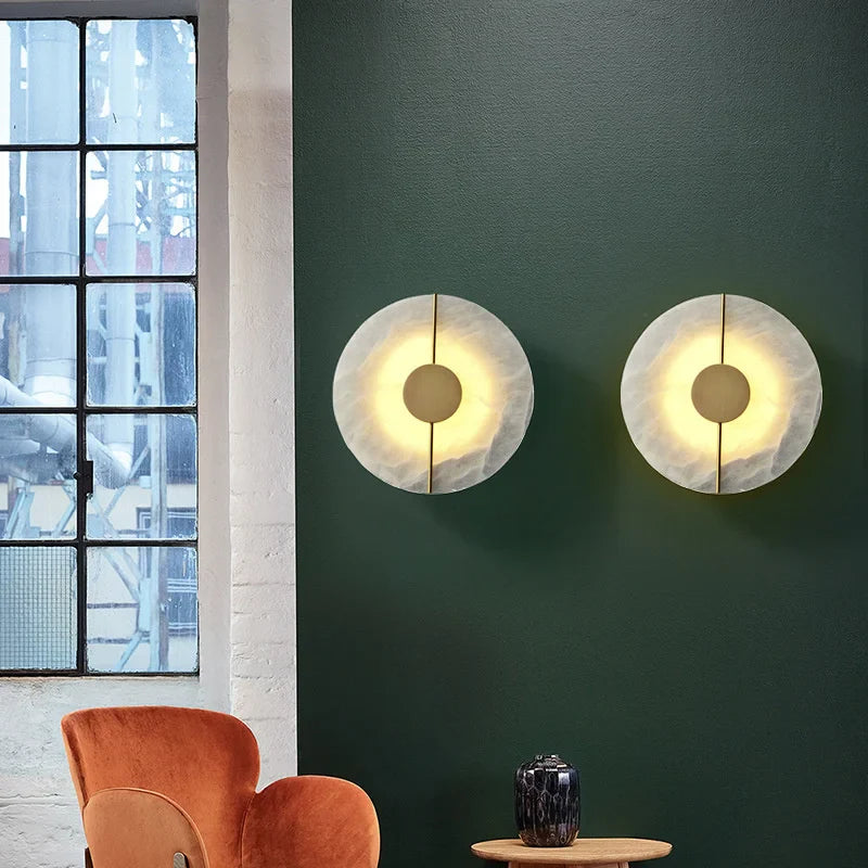 Afralia™ Copper Luxury Wall Sconce Lamp 7W LED Light for Living Room, Bedroom, Hotel Lighting