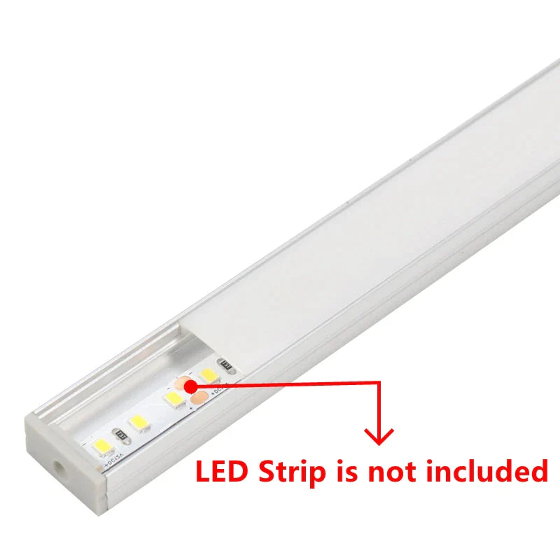 Afralia™ U-Style Aluminum LED Profiles for Cabinet Bar Strip Lights