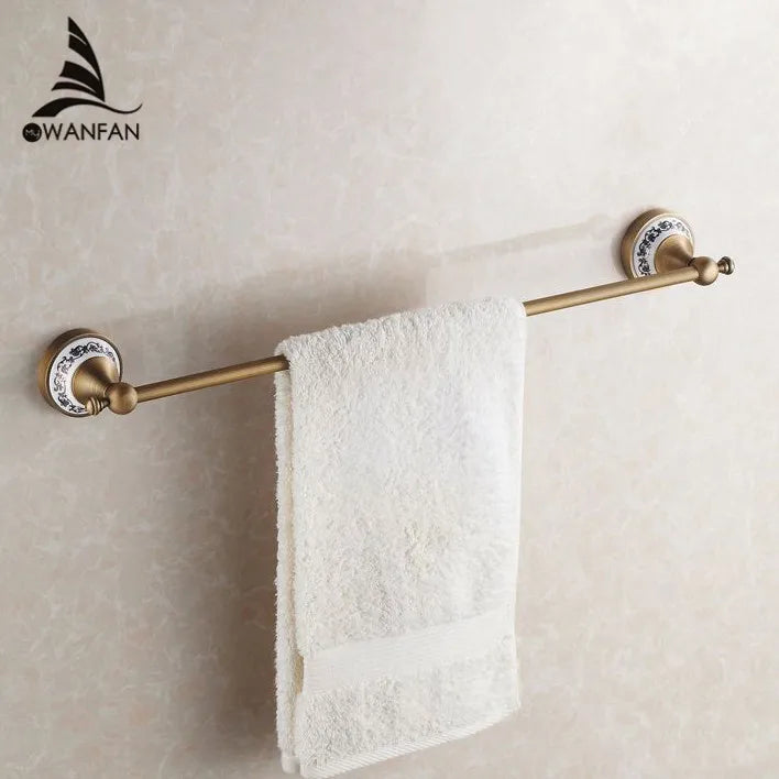 Afralia™ Bath Hardware Set: Toilet Paper Holder, Towel Rack, Tissue Holder, Cup Holder, Robe Hook