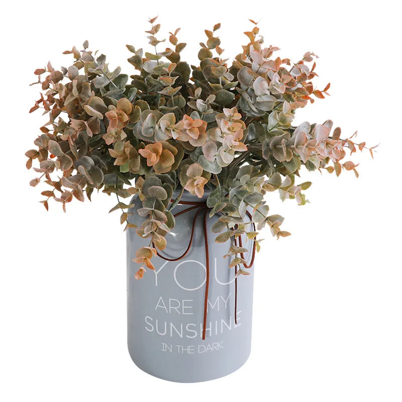 Afralia™ Eucalyptus Leaves Artificial Tree Branch Bouquet Home Decor