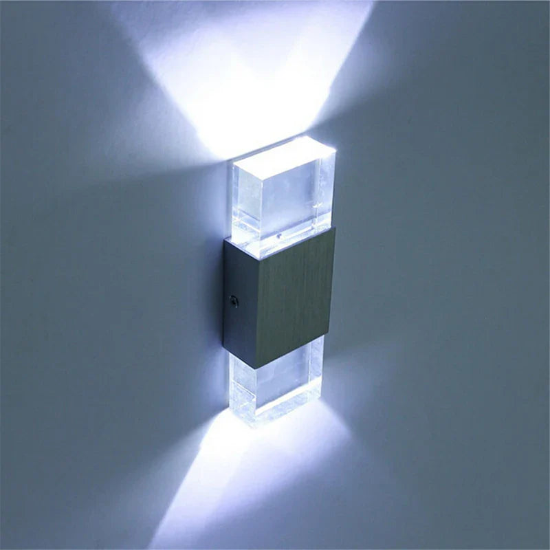 Afralia™ Crystal Shade LED Wall Light for Bathroom, Corridor, and Stairs