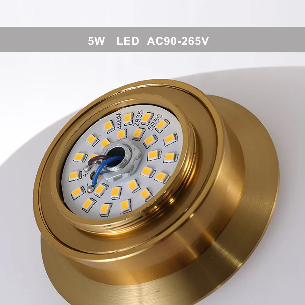 Afralia™ Pebble Glass Wall Light: Modern Nordic LED Lamp for Living Room, Bedroom, and Stairway