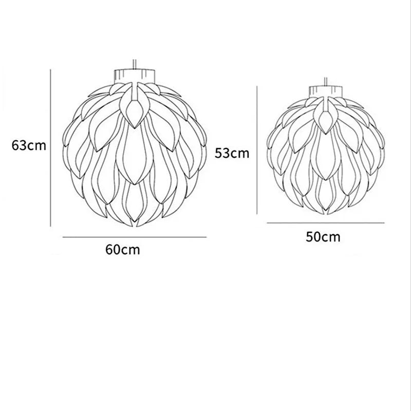 Afralia™ Pinecone Pendant Light - Modern White Acrylic Lamp for Dining Room