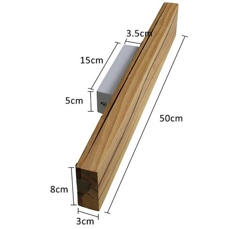 Afralia™ Wood Crack LED Wall Lamp Modern Nordic Sconces Indoor Lighting for Home Décor