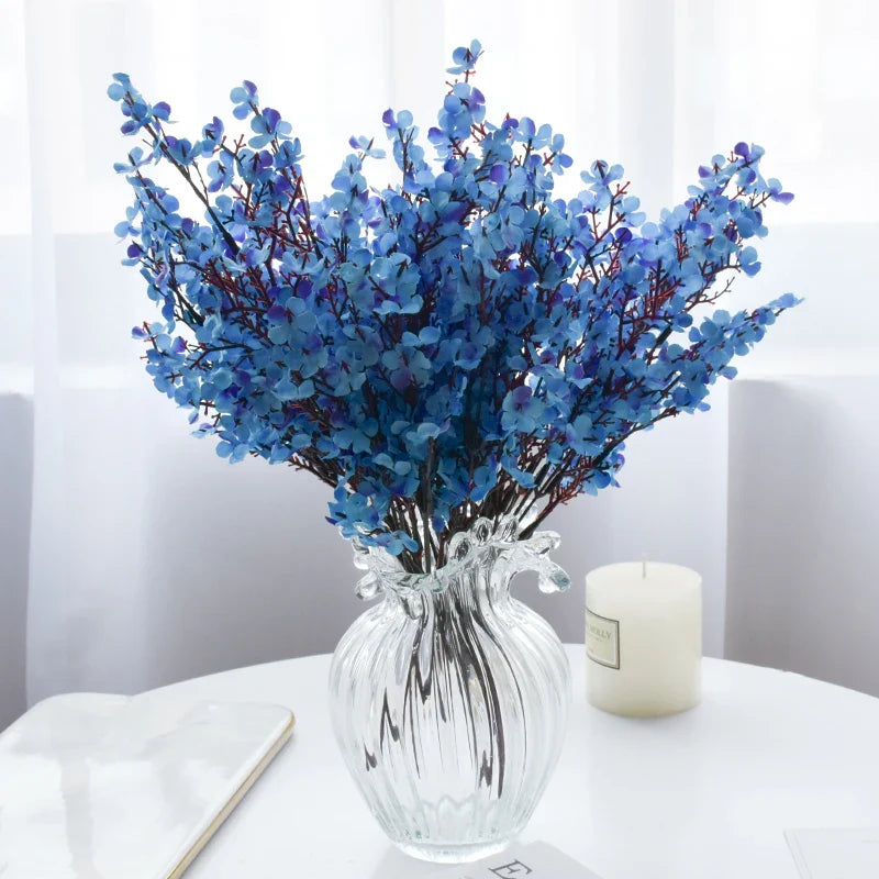 Afralia™ Silk Peach Blossom Gypsophila Bouquet Bonsai Wedding Decoration