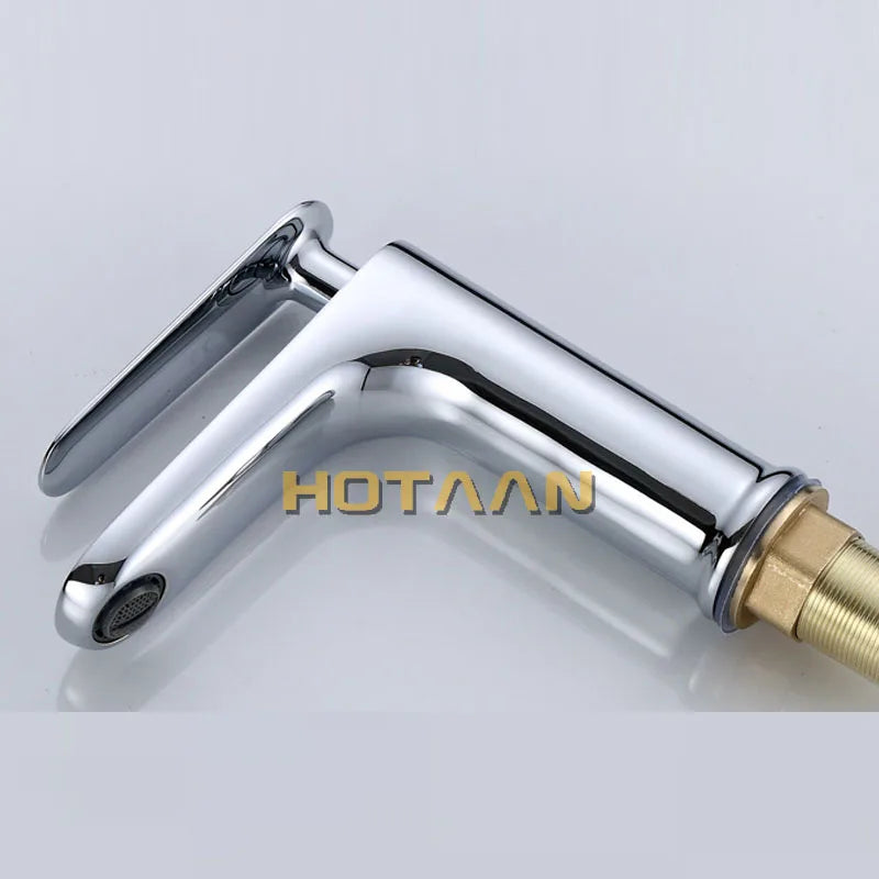 Afralia™ Basin Mixer Faucet Handle Bathroom Tap - Cold & Hot Water Control