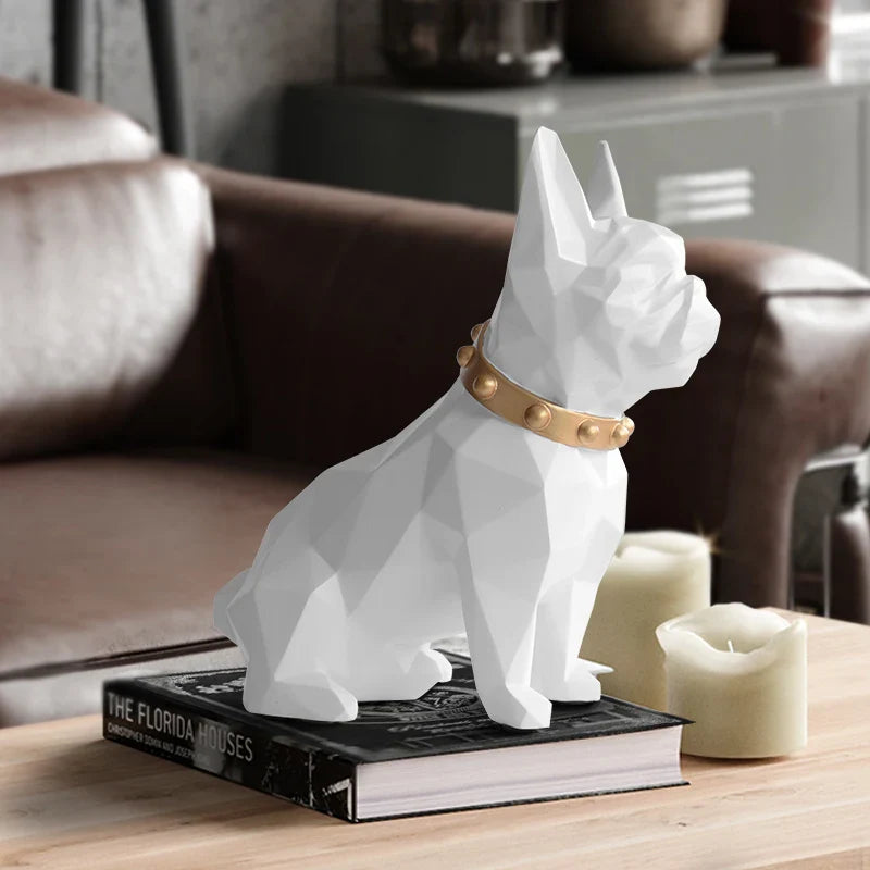 Afralia™ French Bulldog Coin Bank Figurine Piggy Bank Home Decor Child Gift Money Box