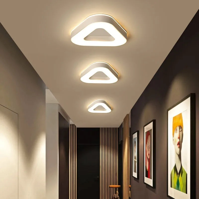 Afralia™ LED Ceiling Light for Corridor Art Gallery Decoration in White or Black